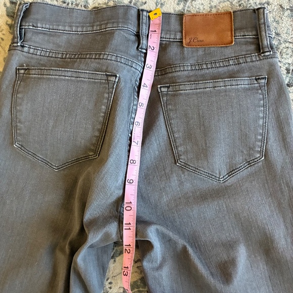 J.Crew Gray Toothpick Skinny Ankle Jeans 27T | Stretch High-Rise Denim - Picture 6 of 8